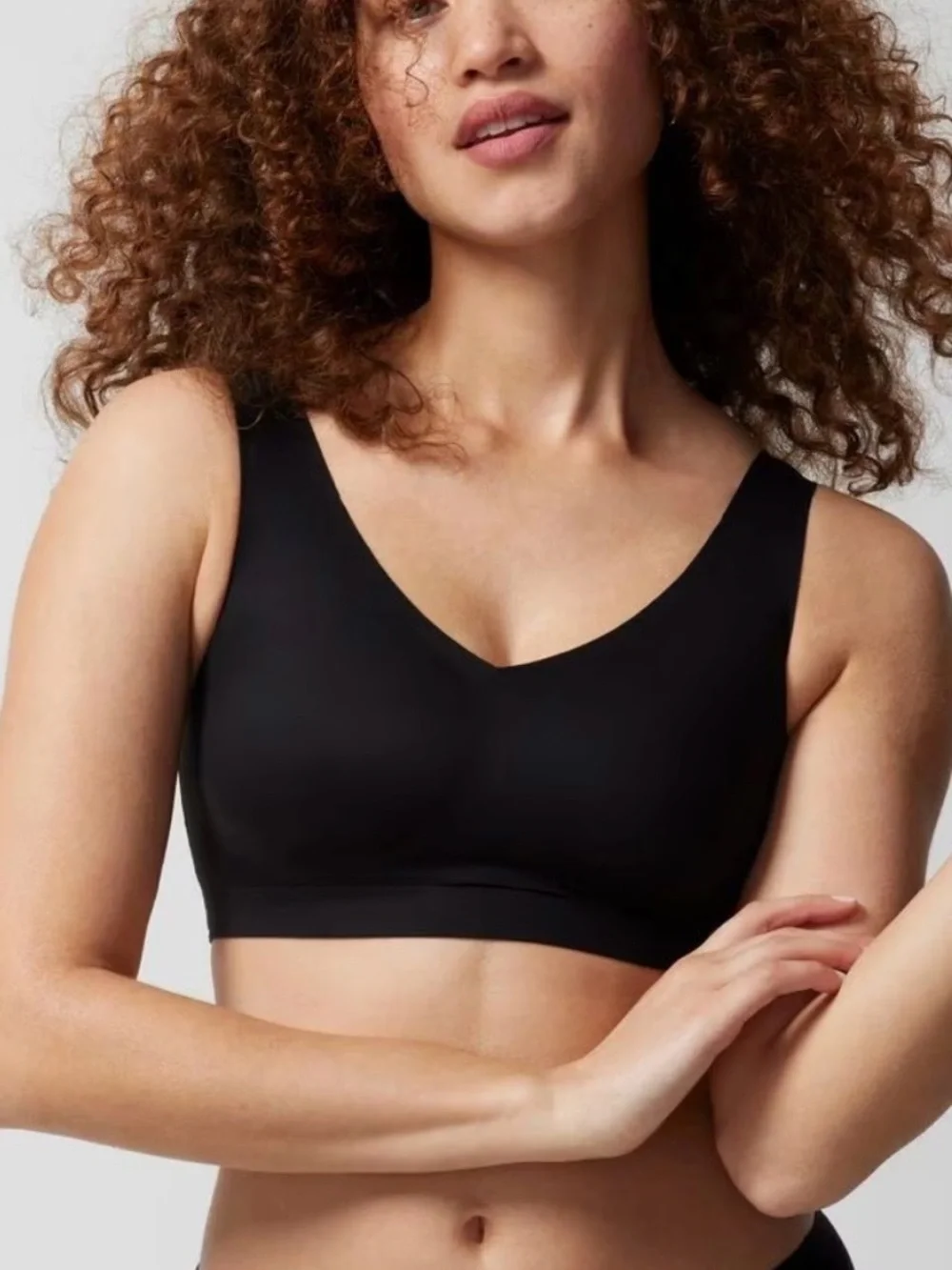 Soma Enbliss Bralette Sz XXL color black wireless soft comfortable lounge sleep - Picture 11 of 13